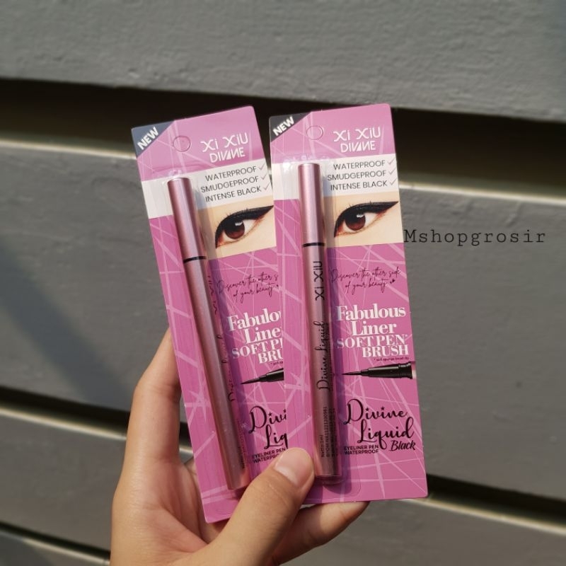 Jual Xi Xiu Divine Liquid EYELINER//EYELINER Xtra Geogeous Waterproof