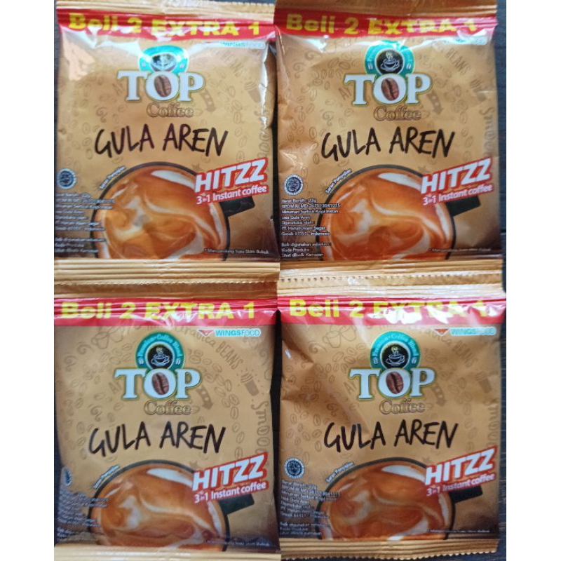 Jual TOP Coffee Gula Aren Sachet 22 Gram 1 Renceng Shopee Indonesia