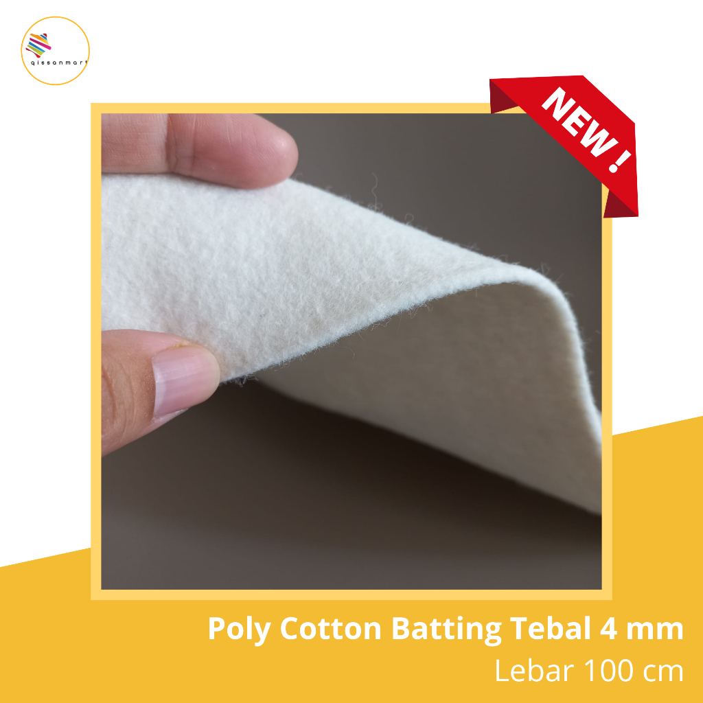 Jual Poly Cotton Batting Dacron Press Dacron Quilting Tebal 4 mm