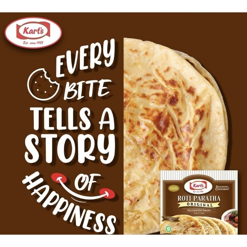 Jual karts roti paratha original frozen / kart's parata | Shopee Indonesia