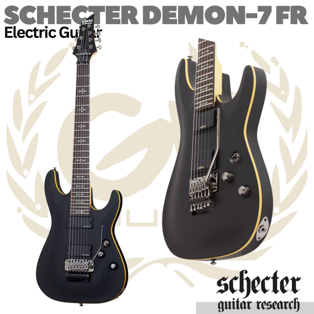 Jual SCHECTER DEMON-7 FR 7 Strings Electric Guitar | Gitar Tremolo Up ...