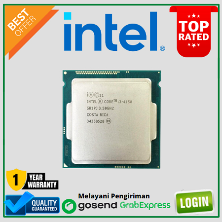 Jual Processor Intel Core i3 4150 Tray + Fan | Shopee Indonesia