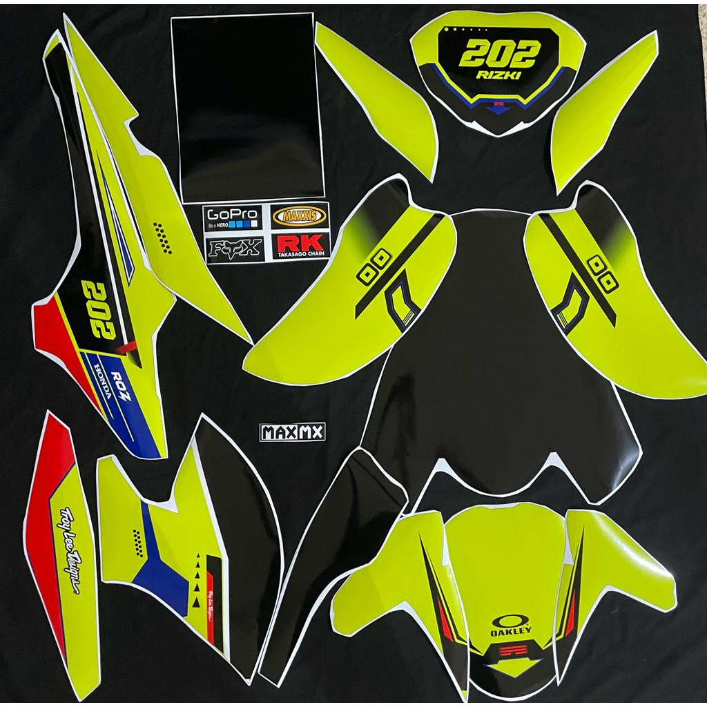 Jual decal fullbody keren stiker keren cb 150 r kuning hitam simple ...