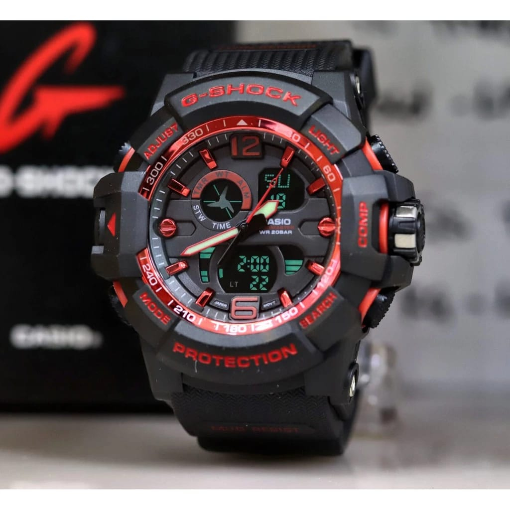 Jual Jam Tangan Pria G Shock Digital Analog Dual Time Rubber Anti