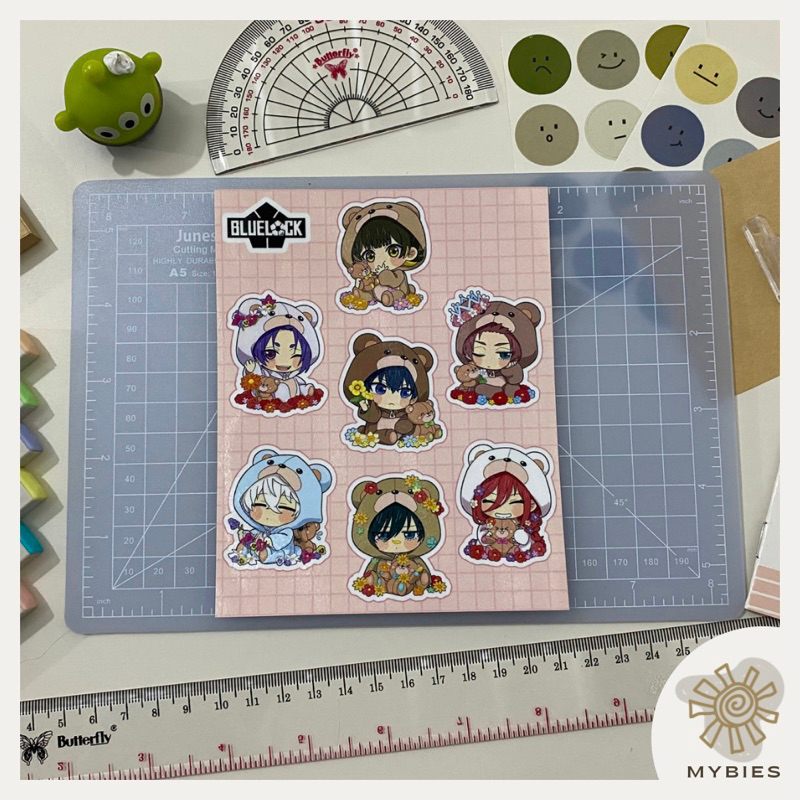 Jual Sticker Chibi Blue Lock Teddy Bear Kiss Cut (7pcs) | Shopee Indonesia