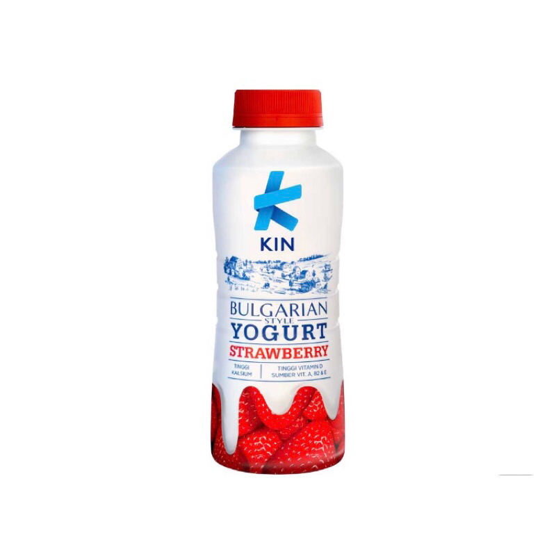 Jual Kin Bulgarian yogurt 200ml blueberry strawberry original black ...