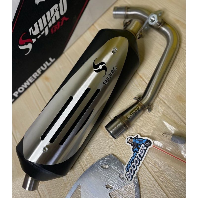 Jual SHIJIRO KNALPOT STD STANDAR RACING Performance / Monster Silver ...