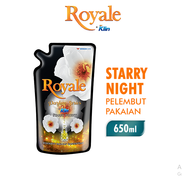 Jual Royale Pewangi Pakaian White Starry Night Pouch 650ml Shopee