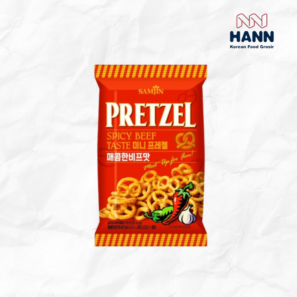Jual Samjin Pretzel Spicy Beef - Cemilan / Snack Korea 85g | Shopee ...