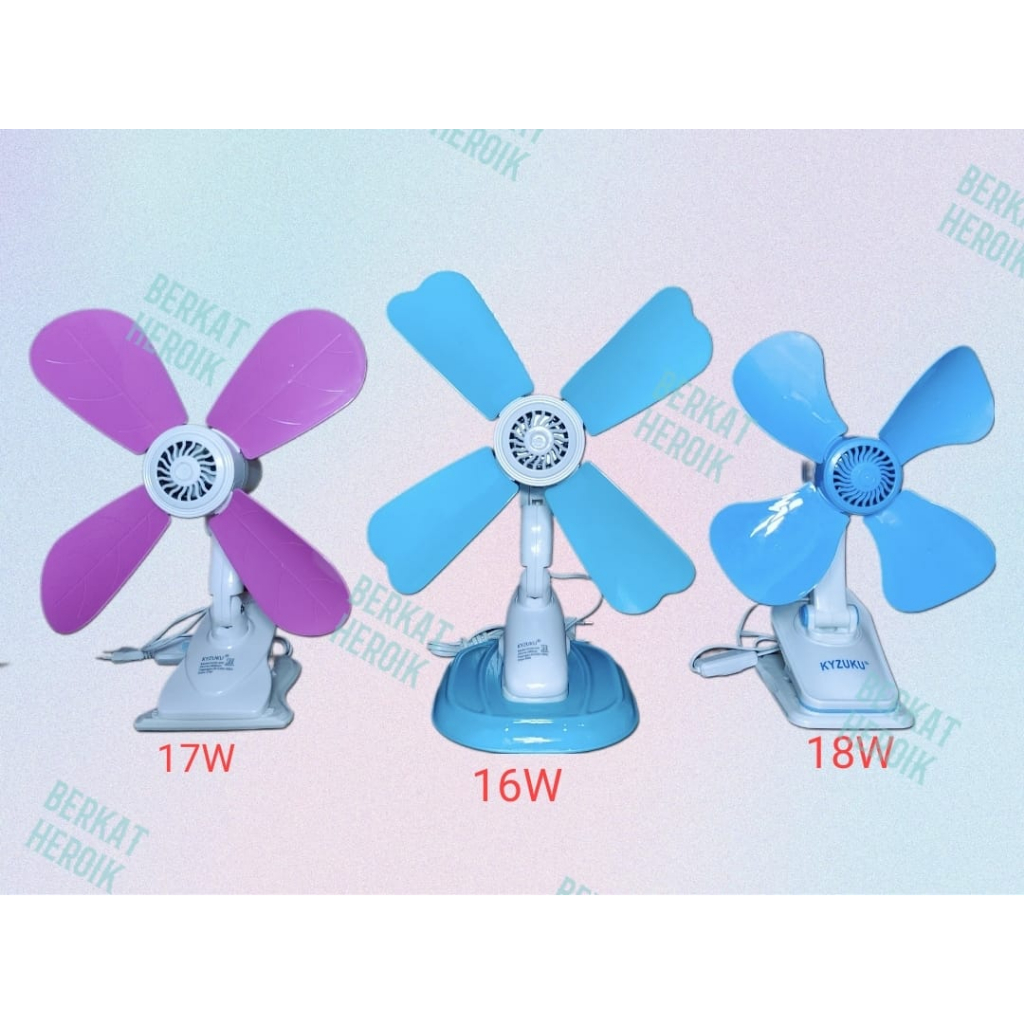 Jual Mini Fan 3 In 1 Jepit Kyzuku Jepit Dinding Duduk Kipas Jepit 16w 17w 18w 1929