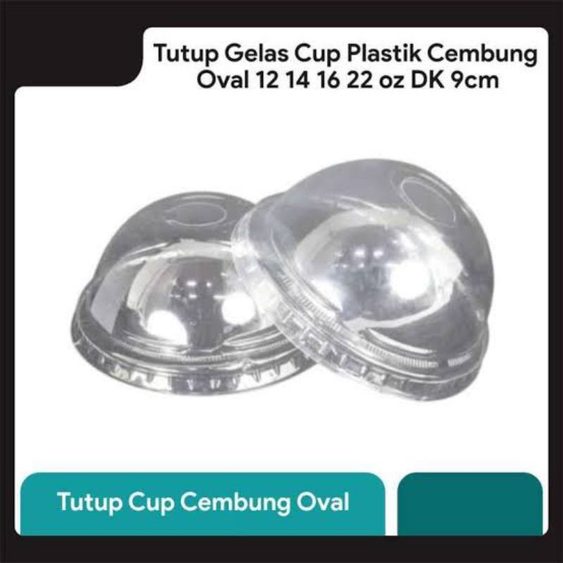 Jual Tutup Gelas Cup Plastik Cembung Oval Isi 50 Pcs Shopee Indonesia 7730