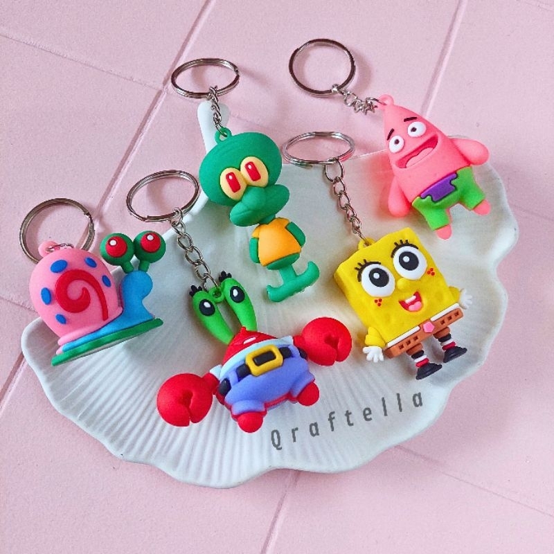 Jual Gantungan Kunci Spongebob Squarepants Patrick Squidward Mr