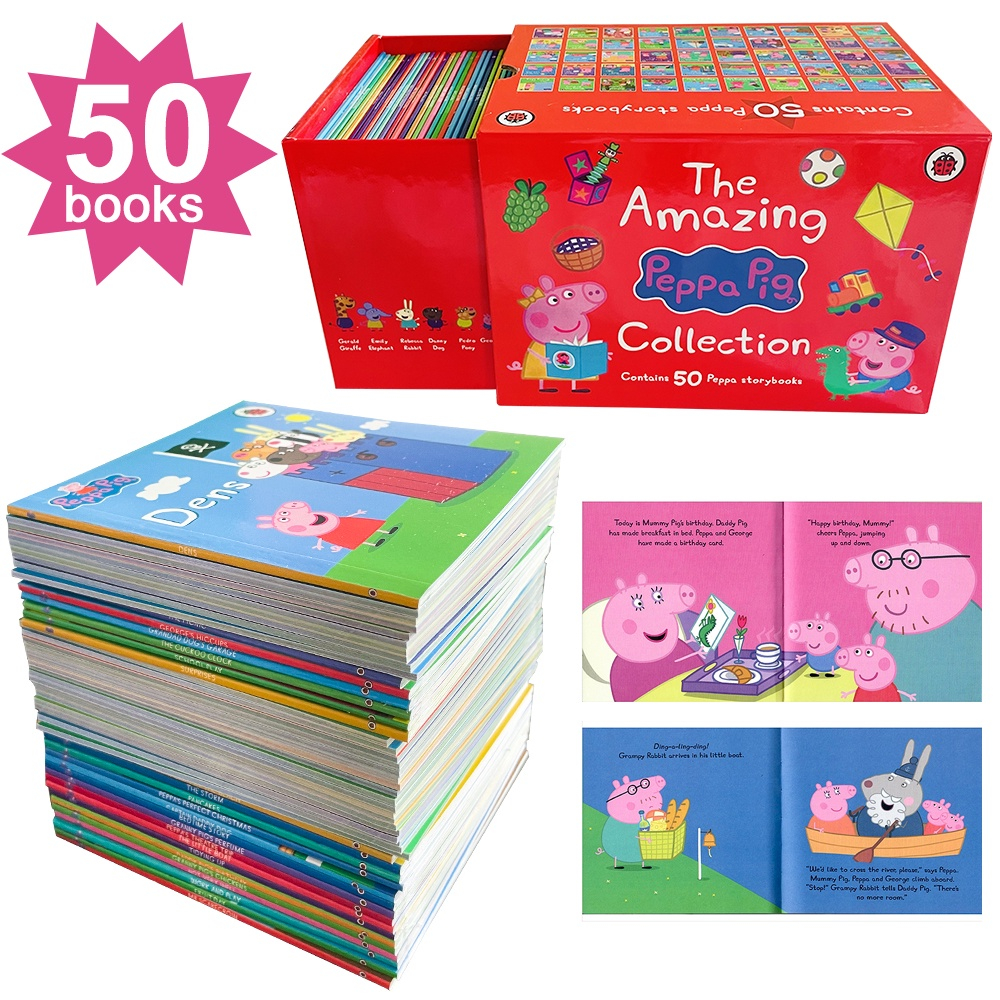 Jual 50 Peppa Storybooks The Ultimate Peppa Pig Collection English ...