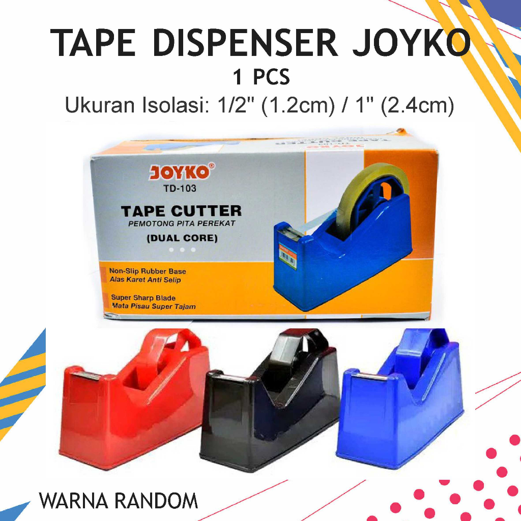 Jual Tape Cutter Dispenser Tape Joyko Td Pemotong Lakban Isolasi Sedang Kecil Pcs