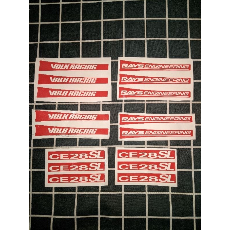 Jual STICKER VOLK RACING RAYS ENGINEERING CE28 SL | Shopee Indonesia