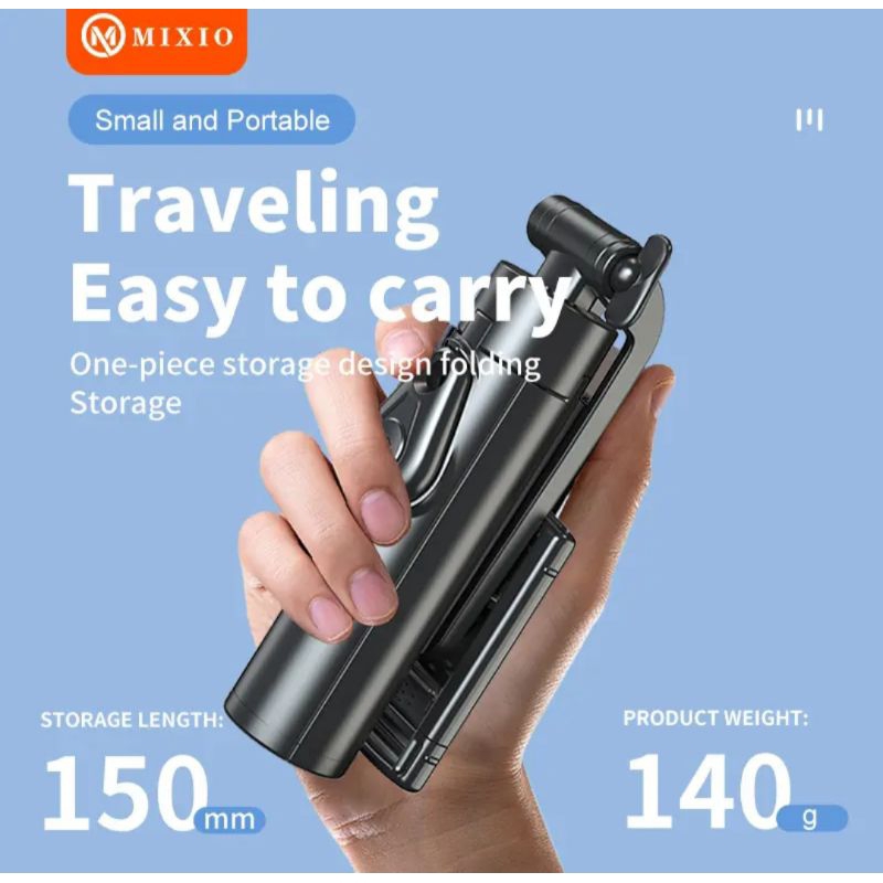 Jual MIXIO A33 80CM Tongsis Bluetooth Selfie Stick Tripod Super Mini ...