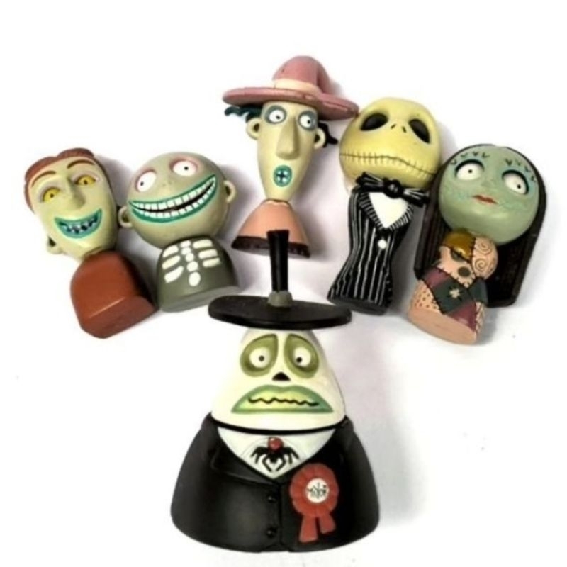 Série De 6 Figurines – The Nightmare Before Christmas (L'Étrange Noël De Monsieur Jack) – NEUF