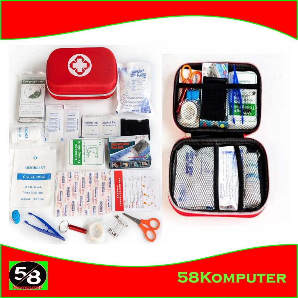 Jual Set Perlengkapan P3K First Aid Kit Alat Medis P3K Isi Lengkap 18