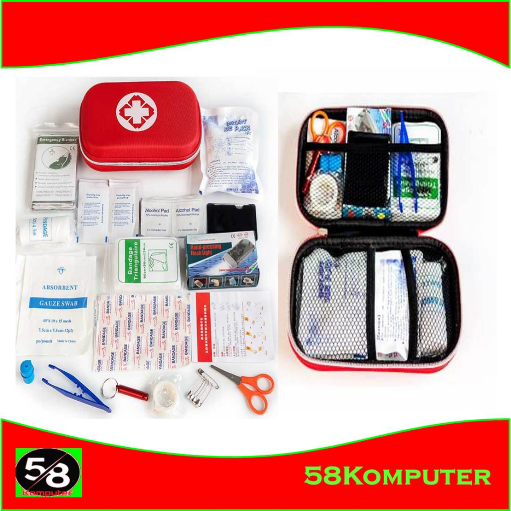 Jual Set Perlengkapan P3K First Aid Kit Alat Medis P3K Isi Lengkap 18 ...