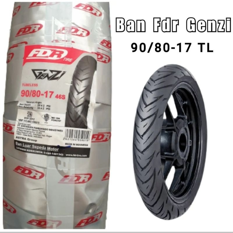 Jual FDR GENZI 90/80-17 TUBELESS | Shopee Indonesia
