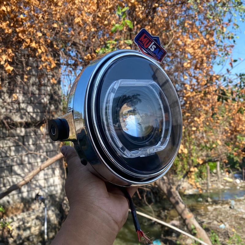 Jual LAMPU DEPAN NINJA SS SET BILED AES TURBO SE 55watt Devil RGB remot