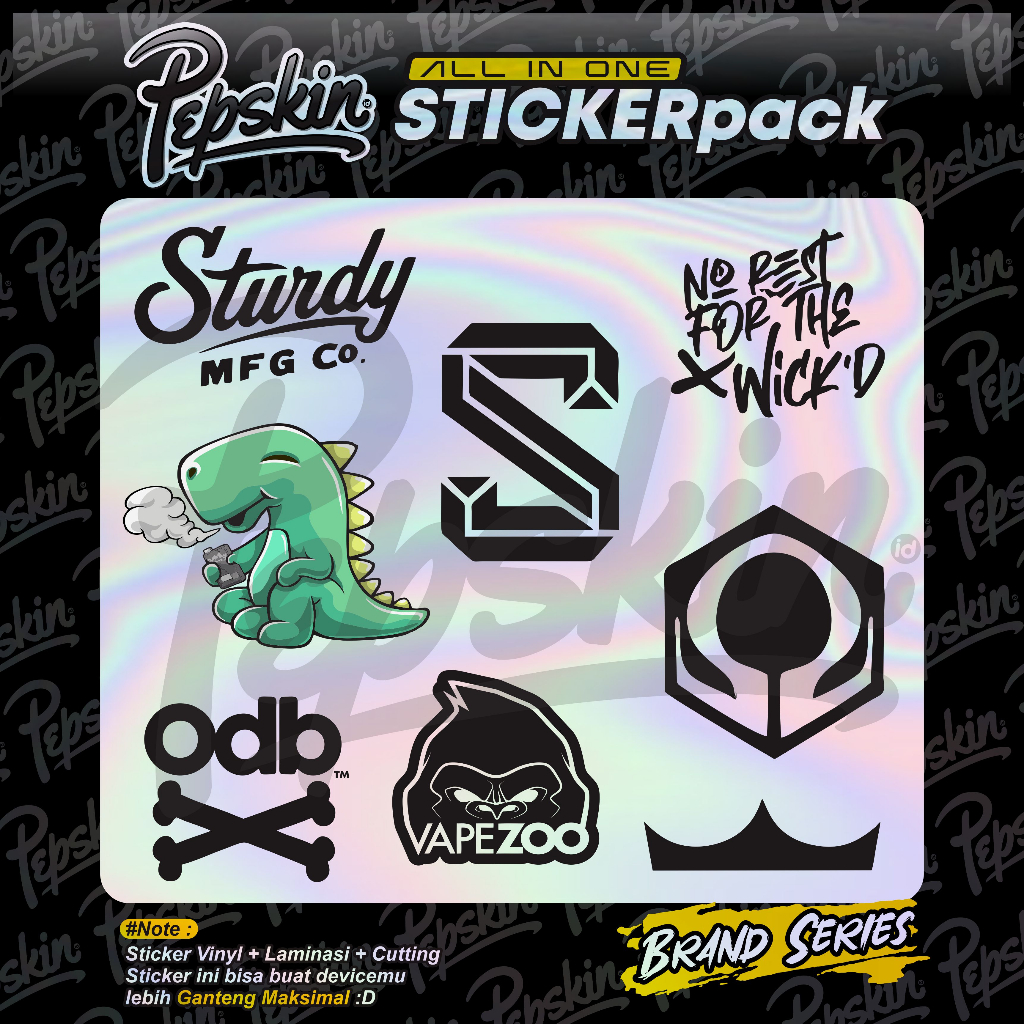 Jual Sticker Pack Hologram Brandmix | Shopee Indonesia