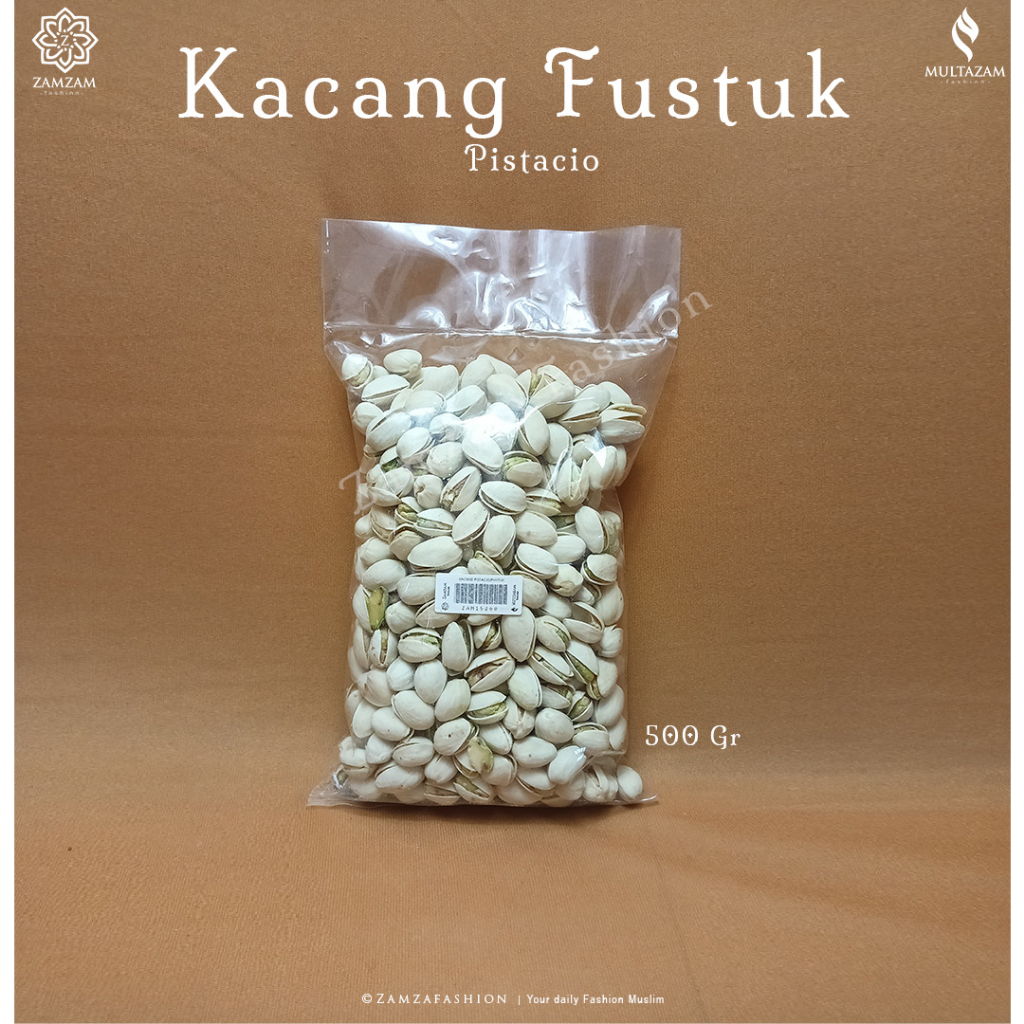 Jual Kacang Fustuk Pistachio Kacang khas Arab Pistacio 500gram Panggang ...