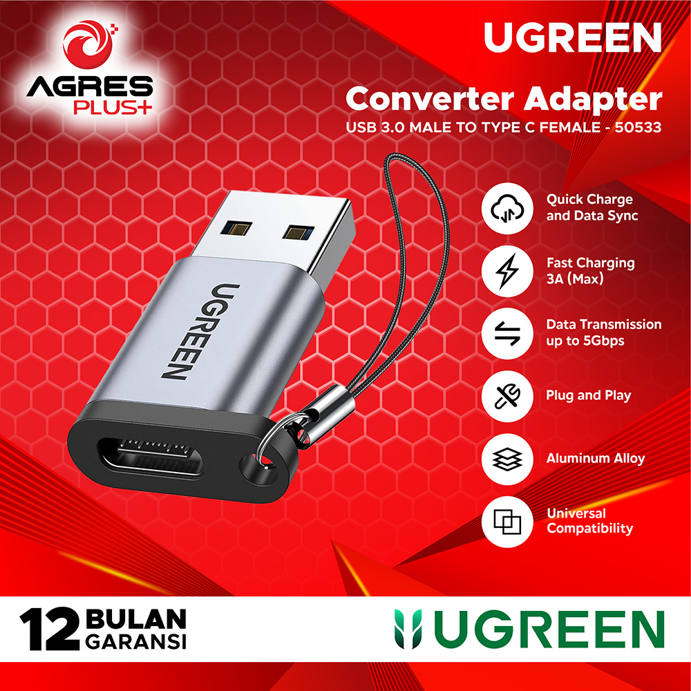 Jual Ugreen Otg Adapter Usb Type C Female To Usb A Male Agp