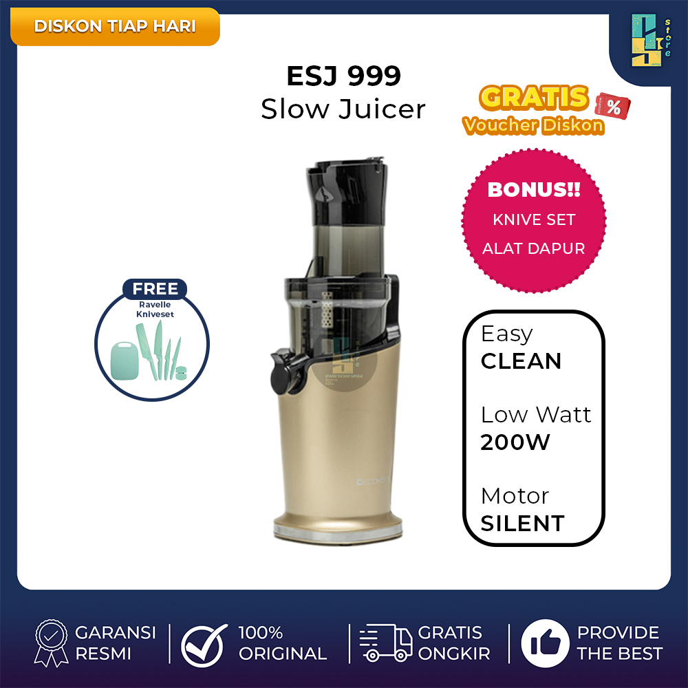 Jual Ecohome Slow Juicer Big Mouth Esj 999bm Slow Juicer Ecohome Esj 999bm Ecohome Slow