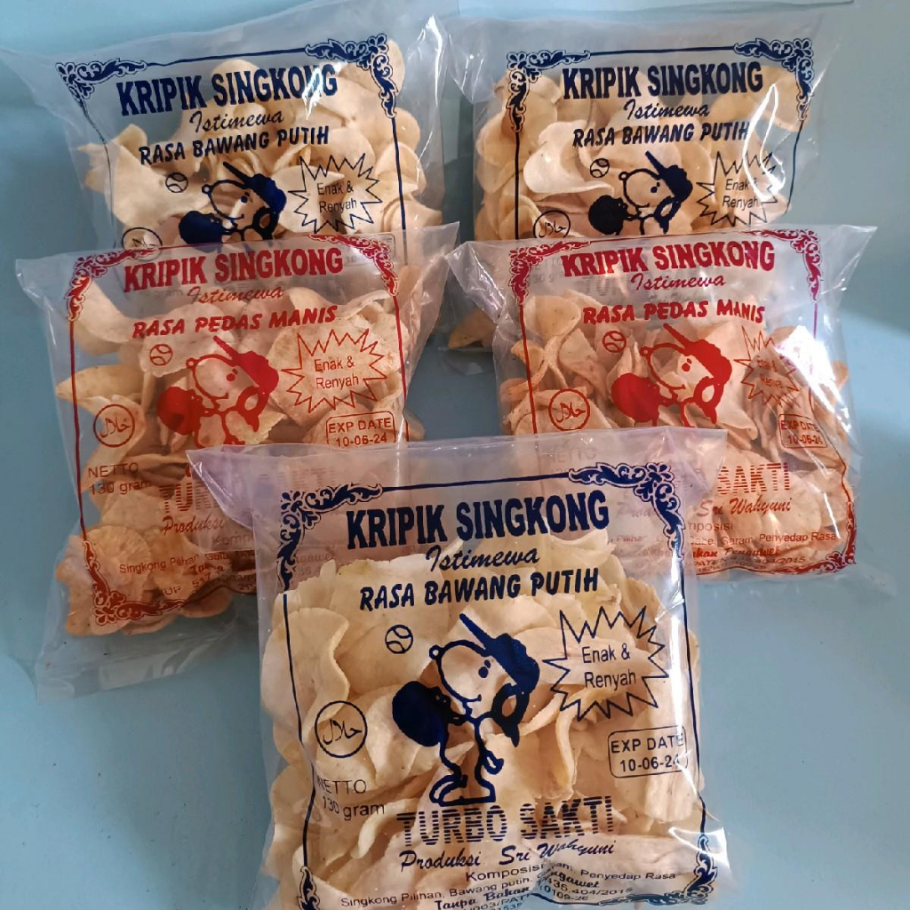 Jual Keripik Singkong Khas Madura 5 Bks Cemilan Snack Makanan Ringan