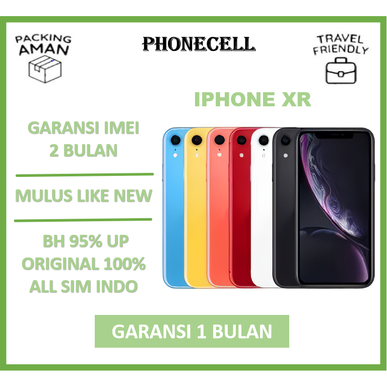 Jual IPHONE XR 64GB-128GB ORI SECOND ALL SIM FREE CASHING & ANTI GORES