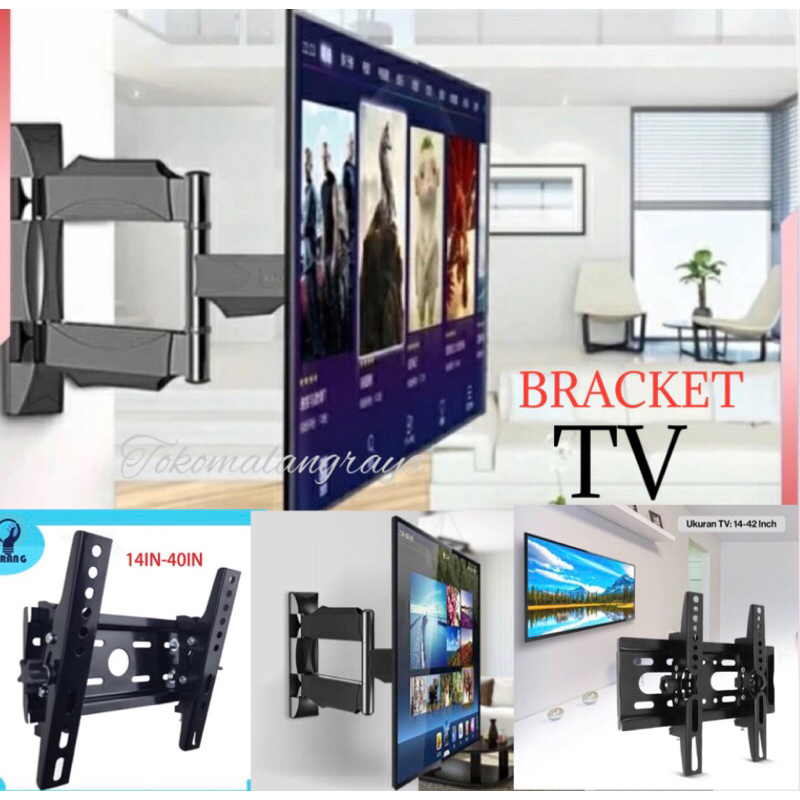 Jual Bracket Tv Bracket Tv Lcd Led Bracket Tv Inchi Shopee