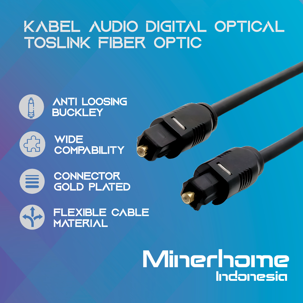 Jual Kabel Audio Digital Optical Toslink Fiber Optic | Shopee Indonesia