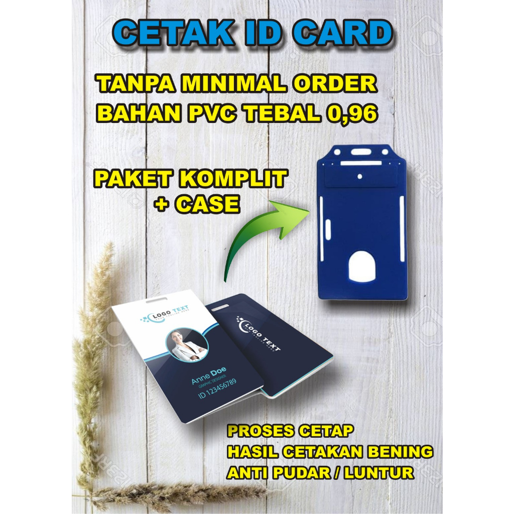 Jual Cetak Id Card PVC Premium/kartu Member/kartu Organisasi/kartu ...