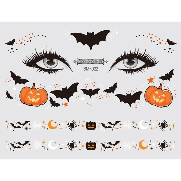 sticker wajah halloween