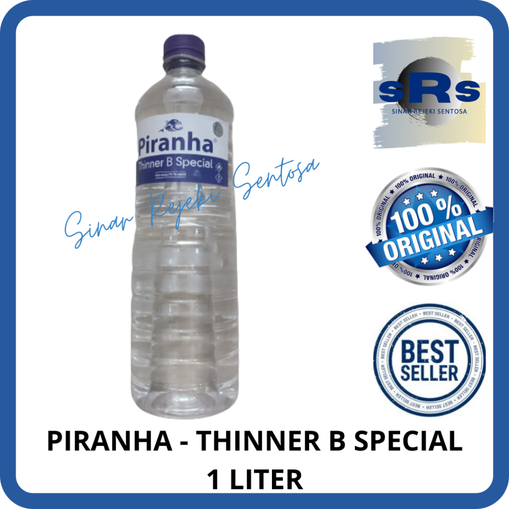 Jual PIRANHA - PENGENCER CAT SINTETIS ENAMEL/THINNER B SPESIAL 500ML ...