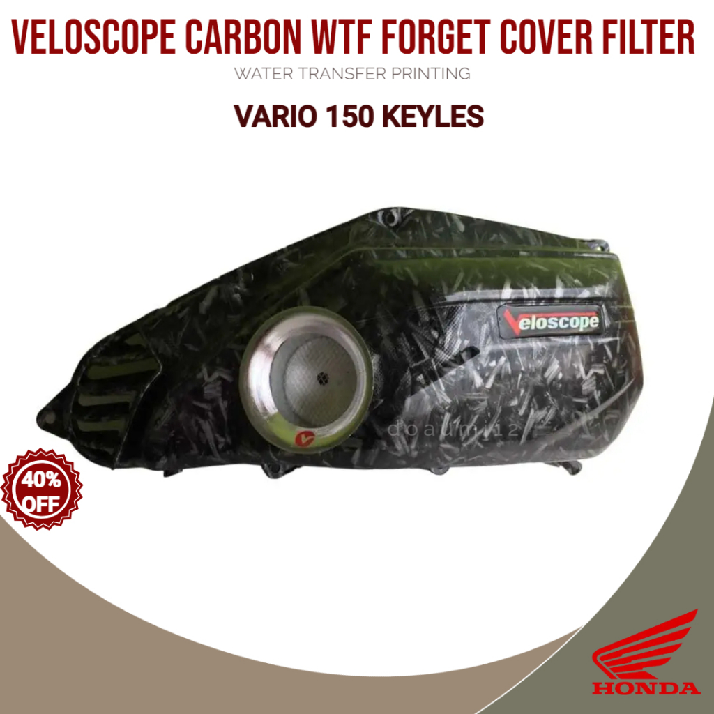 Jual Veloscope Carbon Celup Forged Tutup Filter Vario 150 New 2018-2023