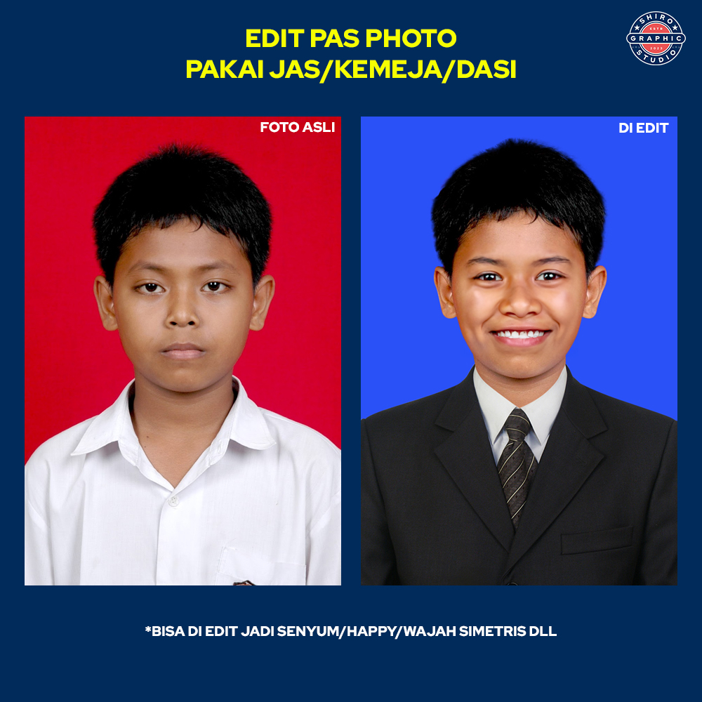 Jual Edit Pas Foto Profesional ( Full Paket Pas Foto 2X3/3X4/4X6