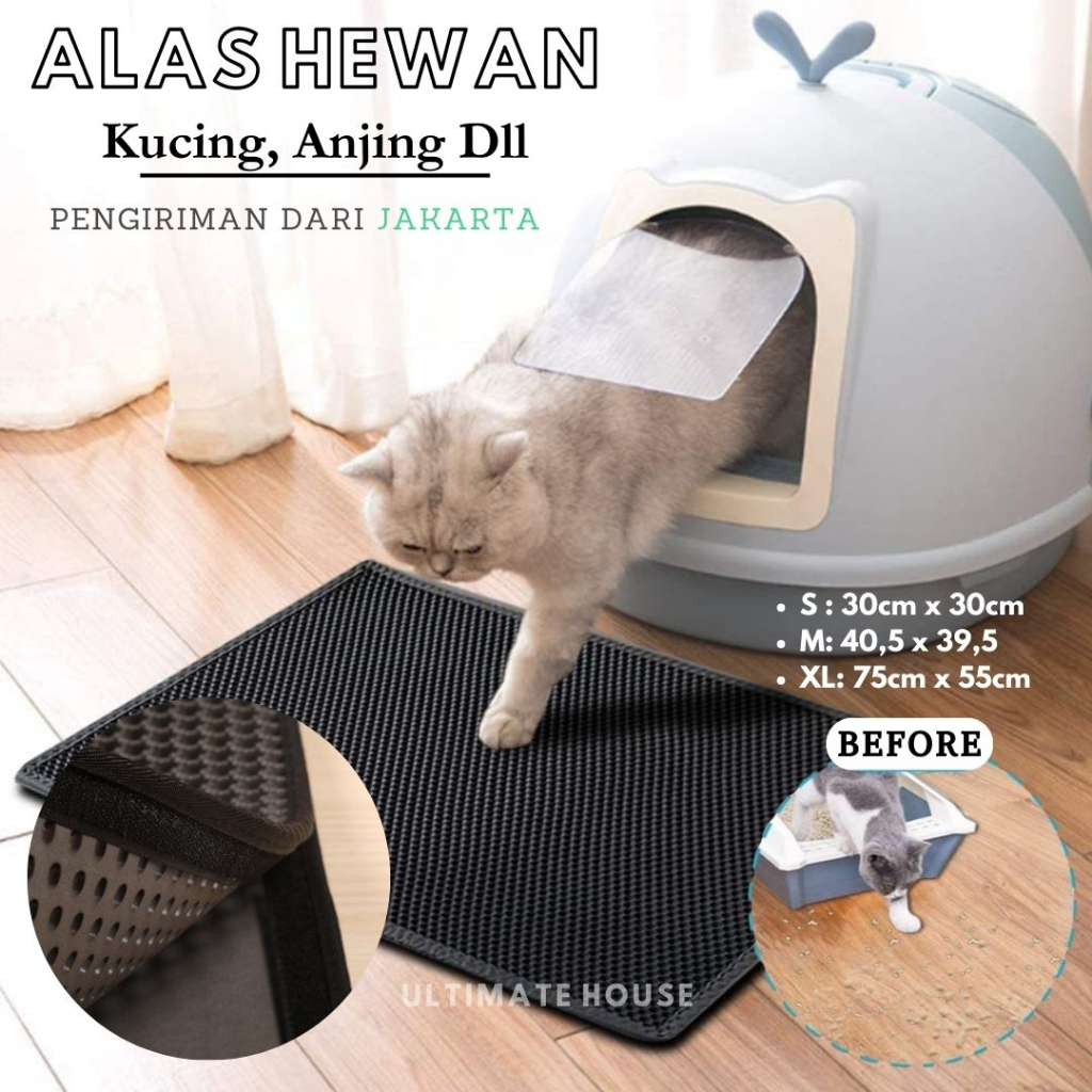 Jual Keset Alas Pasir Kucing Keset Pasir Hewan Keset Anti Air Double ...