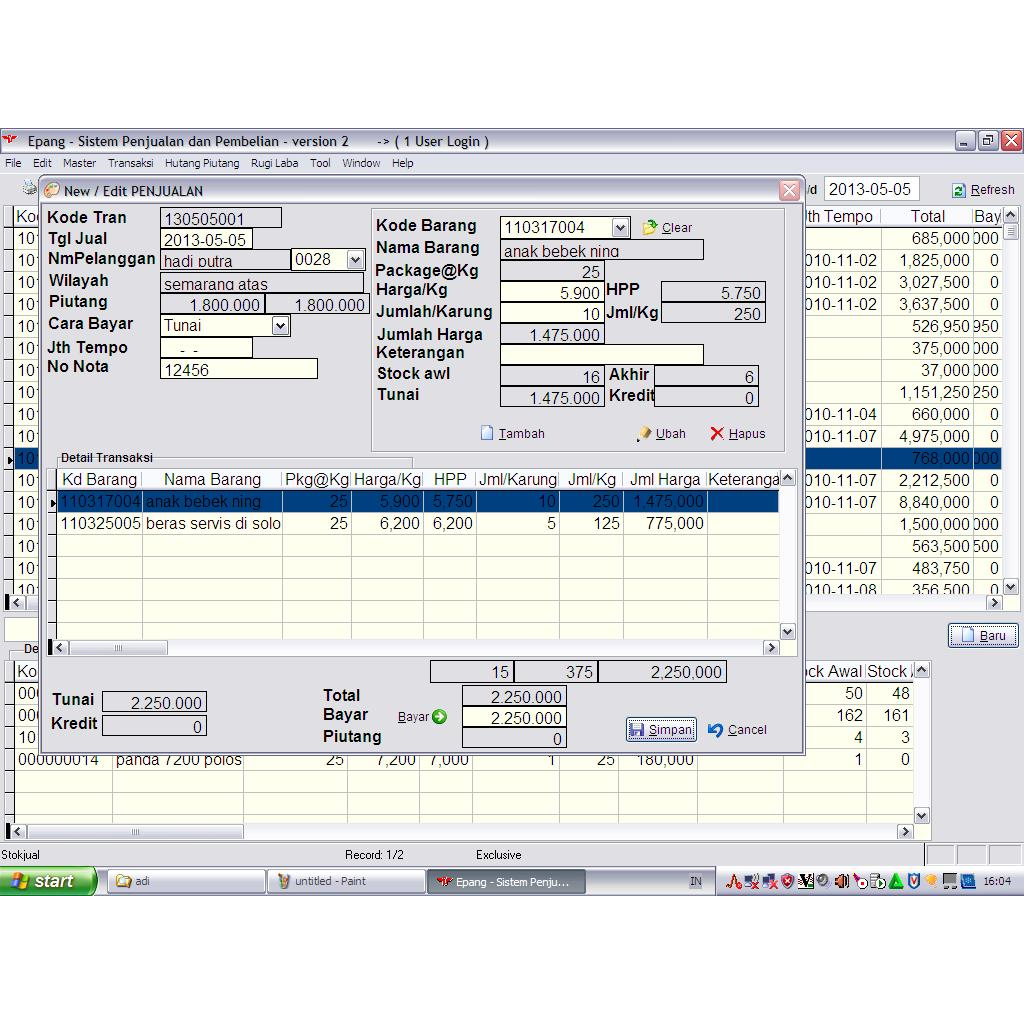 Jual Software Program Aplikasi Jual Beras Ecer sistem informasi ...