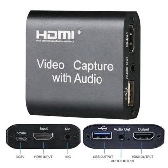 Jual HDMI VIDEO CAPTURE CARD LOOP OUT WITH AUDIO MIC 1080P 60FPS 4K usb ...