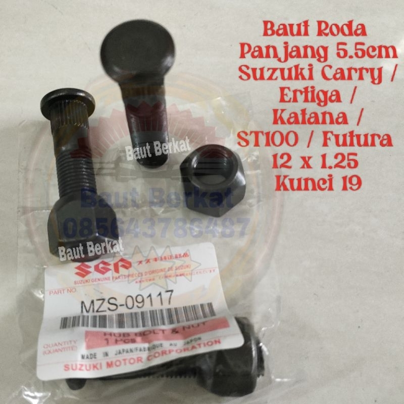 Jual Baut roda carry panjang / carry long / hub bolt & nut carry long ...