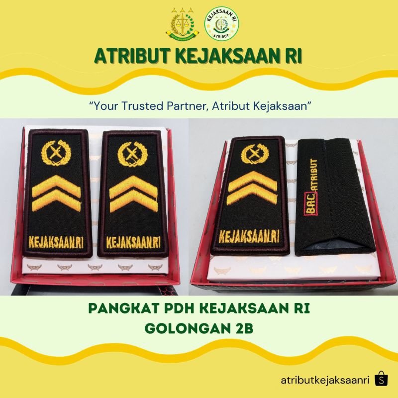 Jual ATRIBUT KEJAKSAAN RI - PANGKAT PDH TU GOLONGAN 2B KEJAKSAAN RI ...