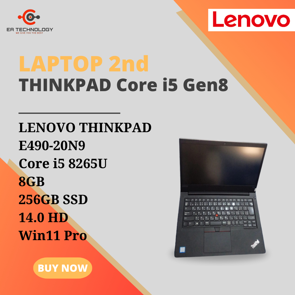 Jual LENOVO THINKPAD E490-20N9 Core i5-8265U 8GB 256SSD 14 HD Win11 Pro ...