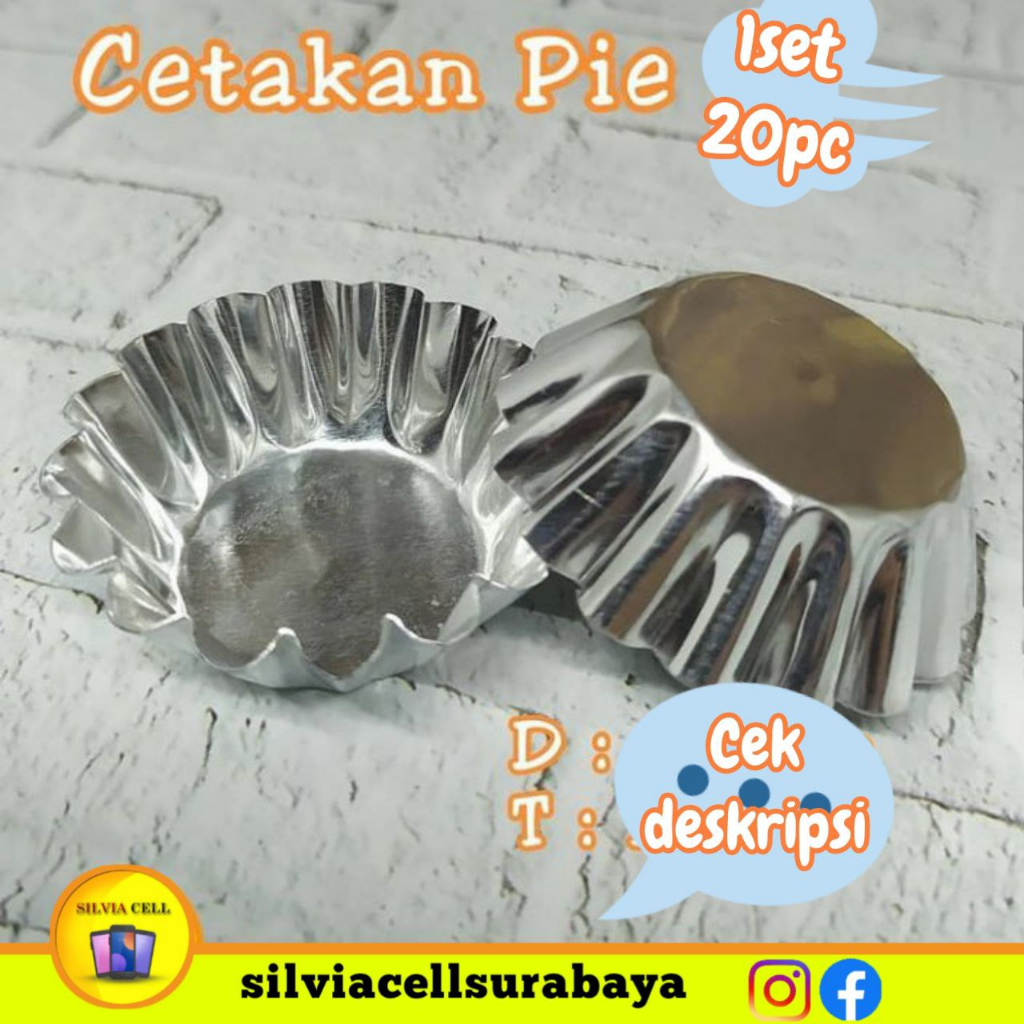 Jual Cetakan Kue Pie Susu Sus Loyang Cheese Tart Egg Tart Pai Buah ...