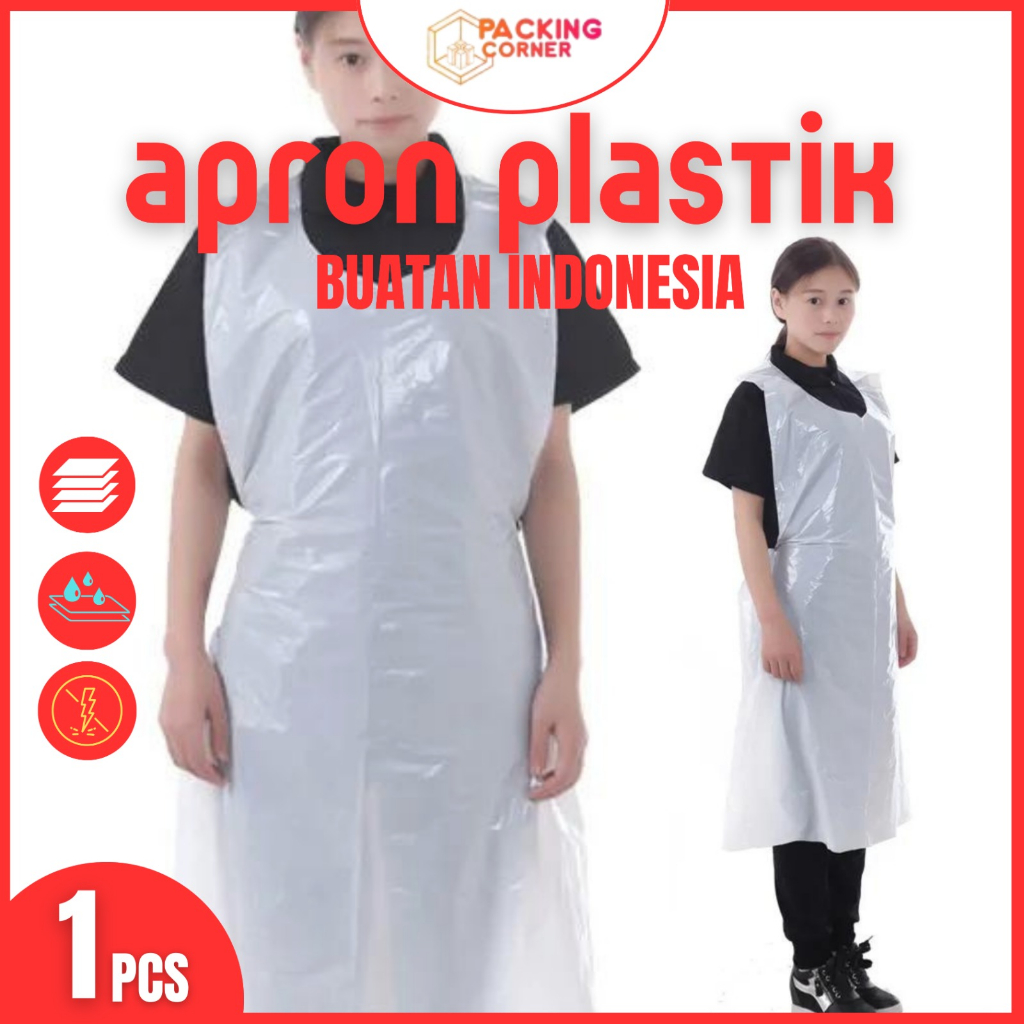 Jual Apron Celemek Plastik Apron Disposable Ldpe Apron Medis Sekali