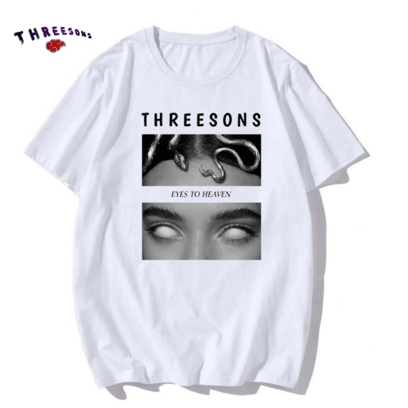 Jual THREESON - KAOS PUTIH DEWASA DISTRO THREESONS EYES TO HEAVEN VOL 2 ...