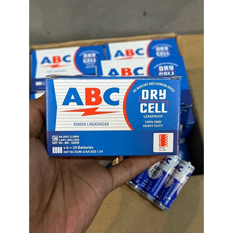 Jual ABC AA Biru 1 Dos isi 24 pcs | Shopee Indonesia