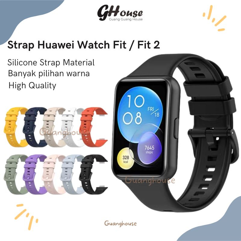 Jual Strap Huawei Watch Fit 1 Fit 2 Silikon Polos Tali Jam Huawei