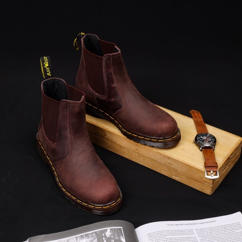Jual sepatu Chelsea boots sepatu boot Chelsea kulit sapi asli | Shopee ...